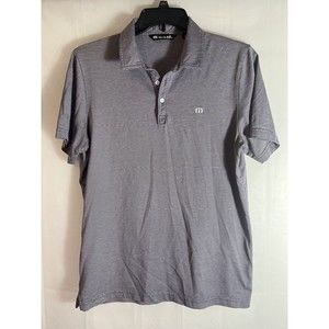 Travis Mathew  Mens Polo Golf Shirt Light Purple Short Sleeve Pima Cotton